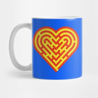 Heart maze Mug